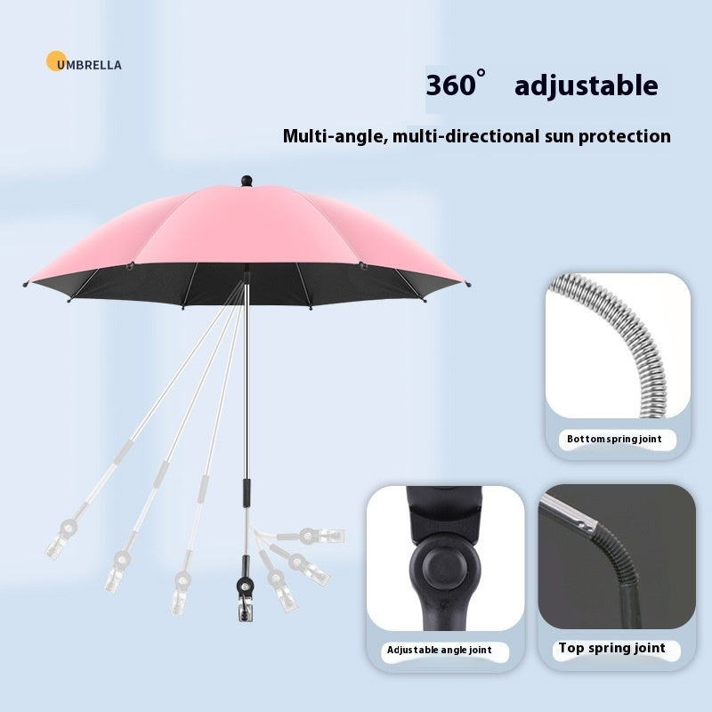 Baby Stroller Sunshade UV-proof Stroller Parasol