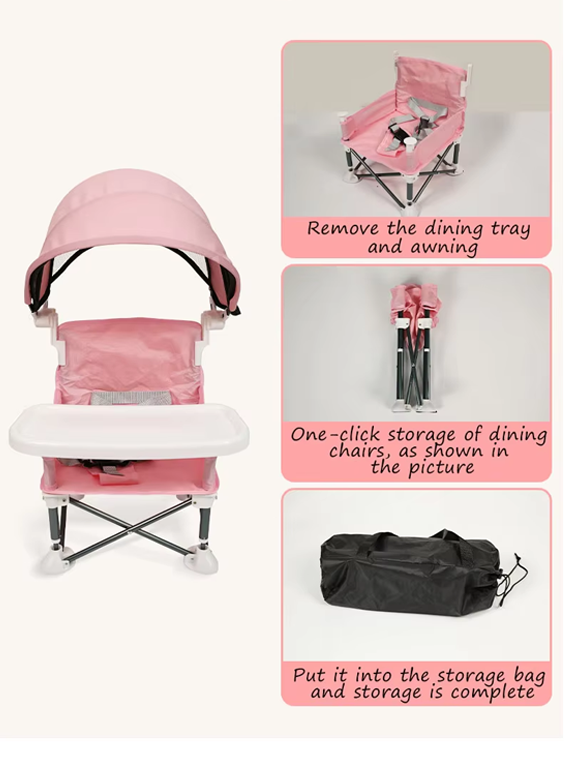Children's Dining Chair Portable Foldable